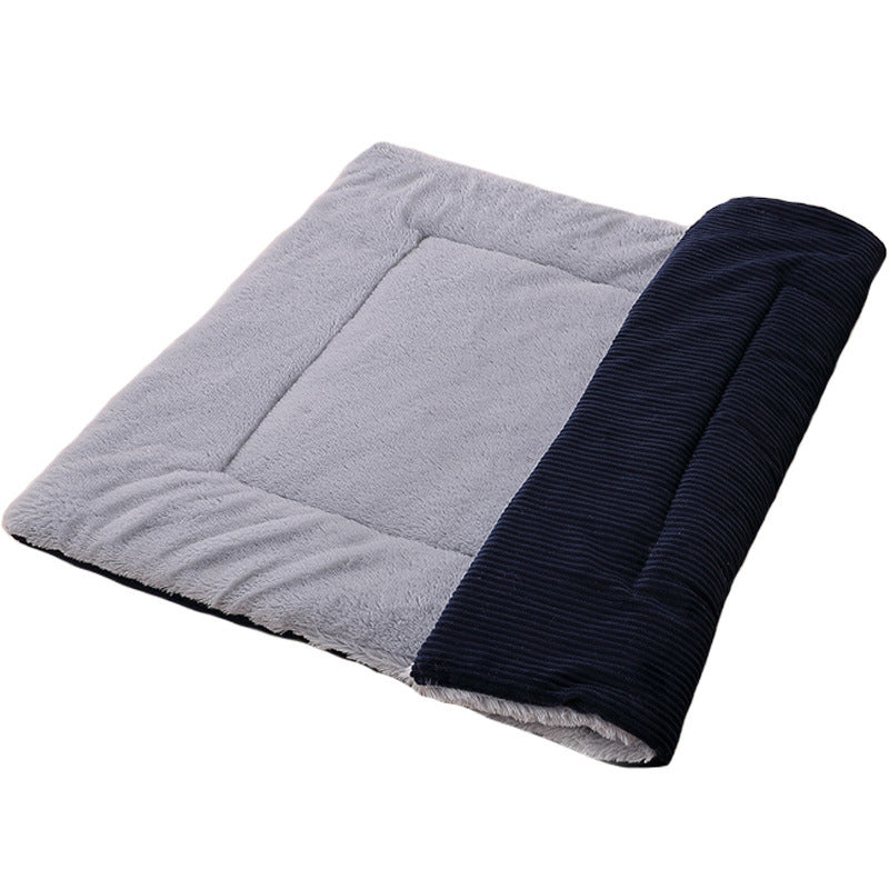 Double Sides Corduroy Short Plush Pet Mat Dog Cat Sleeping Pad Mat Pet Bed