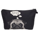 Dog 3D Printing Multi-Functional Cosmetic Bag Clutch Bag Storage Wash Bag