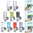 Wall Mounted Bathroom Manually Lotion Shampoo Bottle Dispenser Liquid Soap Squeezer