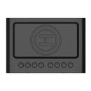 AEC BT508 Wireless Bluetooth Speaker Wireless Charger, USB Charging for Phone Portable Double Alarm Clock FM Radio Subwoofer, Three-range Brightness Adjustment