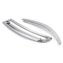 2Pcs Chrome ABS Car Rear Fog Lamp Cover Trims Light Decor for VW Tiguan 2010-2015
