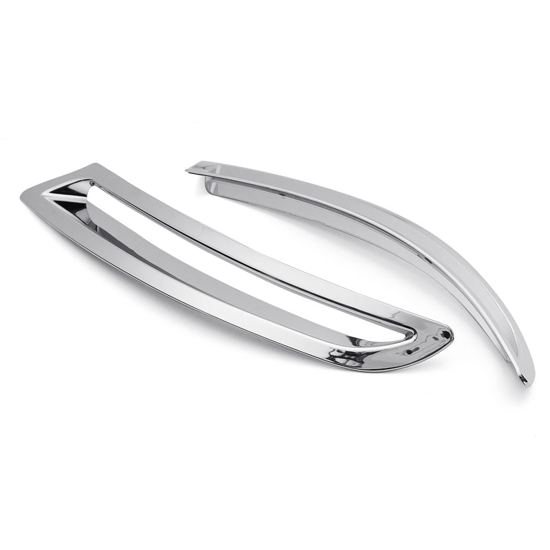 2Pcs Chrome ABS Car Rear Fog Lamp Cover Trims Light Decor for VW Tiguan 2010-2015