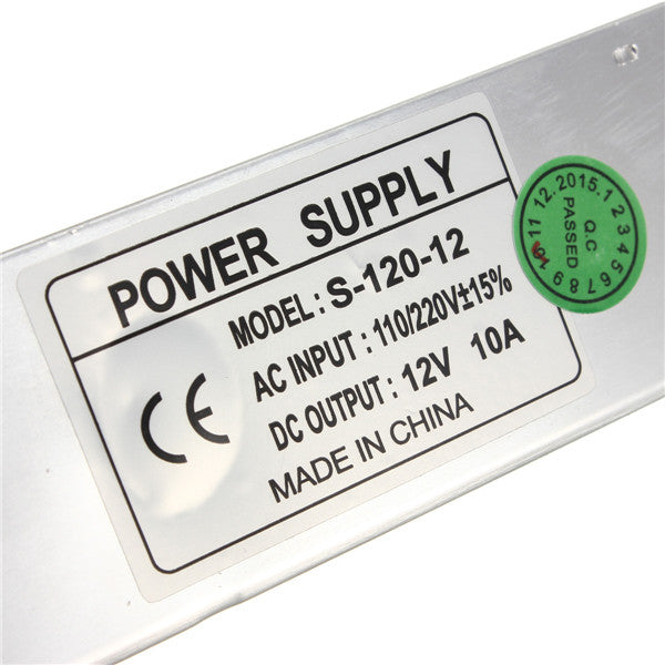 Mini 120W Switching Power Supply 85-265V to 12V 10A for LED Strip Light