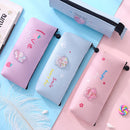 Creative Pencil Case School Strawberry Cherry Pencil Bags Stationery PU Leather Pencil Bag School Supplies Students Gifts