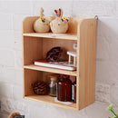 Wooden Wall Shelf Storage Holder Free Stand Desktop Organiser Decor Display Bracket Unit