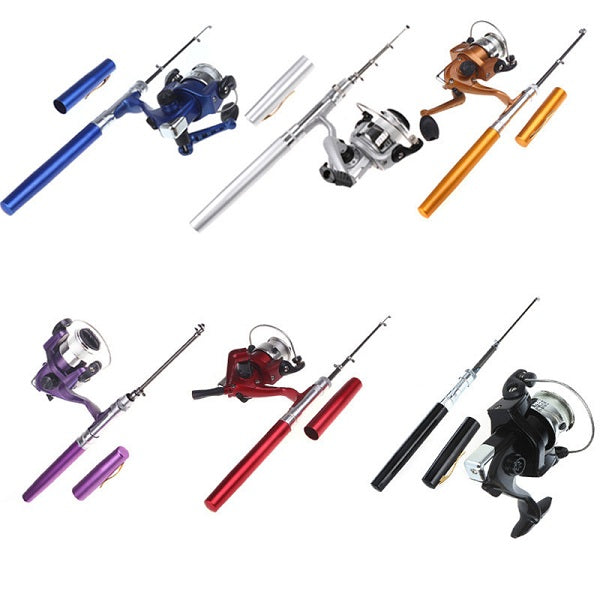 1.4M Aluminum Alloy Fishing Rod Portable Fishing Rods Pole +HIG2000 Spinning Wheel Set