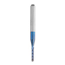 Drillpro 10pcs 1.6-2.0mm Blue NACO Coated PCB Bit Carbide Engraving Milling Cutter For CNC Tool Rotary Burrs