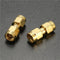 Excellway CA01 2Pcs Copper SMA Male To SMA Male Plug RF Coaxial Adapter Connector