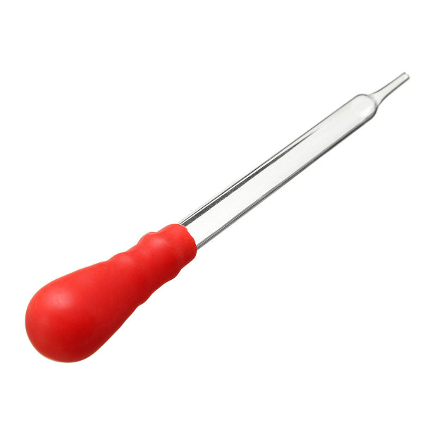 12Pcs 10mL Glass Laboratory Dropper Red Rubber Head Pipette Pipet Liquid Dispensing