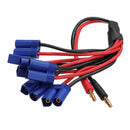 Amass 30cm 4.0mm Banana Plug to XT60 EC5 T Plug Battery Connectors Charger Cable for RC Lipo Battery