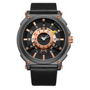RUIMAS 565 Sport Men Watch 3ATM Waterproof Date Display Leather Strap Quartz Watch