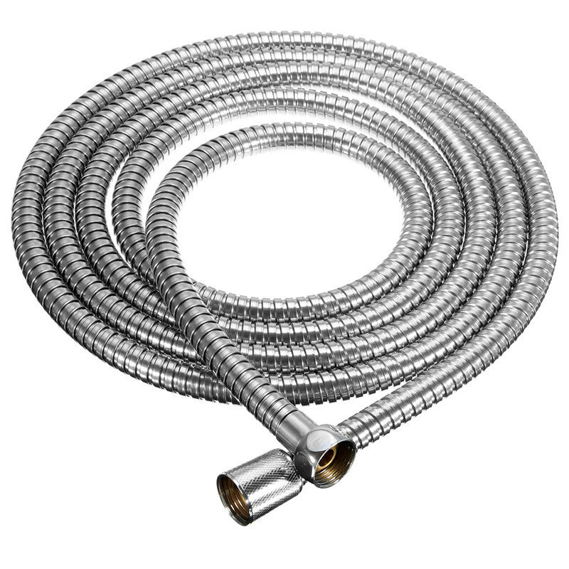 3M Stainless Steel Shower Hose Soft Shower Water Pipe Flexible Bathroom Water Pipe Silver Plumbing Hoses