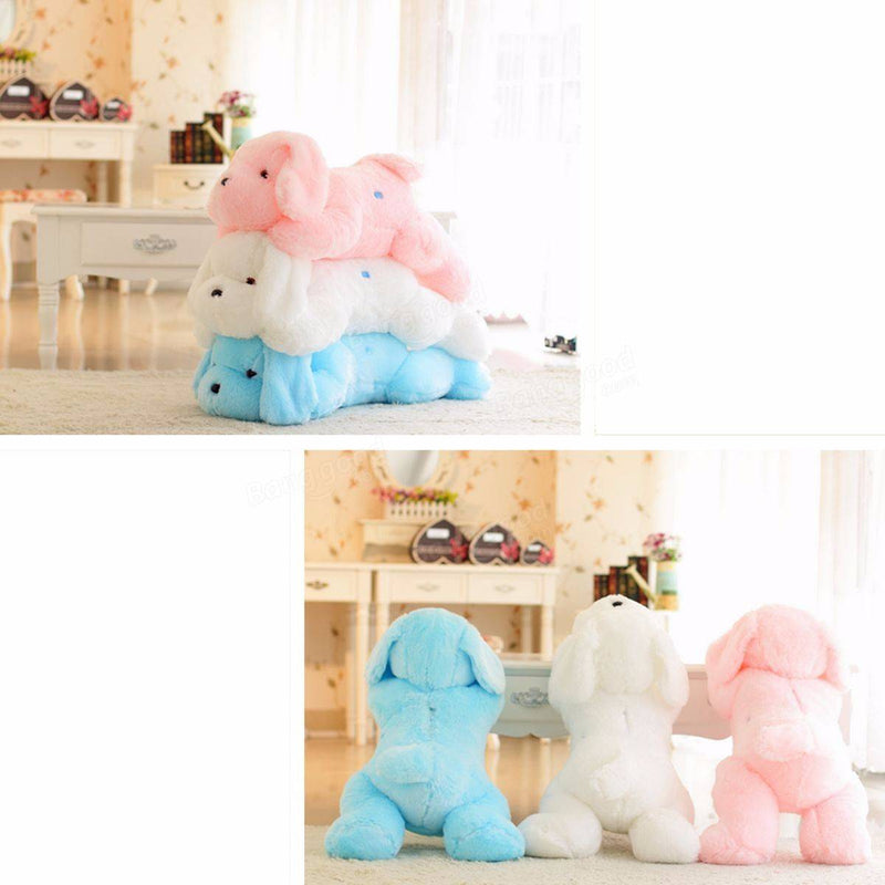 LED Dog Doll Stuff Toy Nightlight Plush Toy Glow Pillow Soft Light Up Inductive Soft Doll