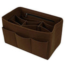 Felt Insert Bag Multi Pockets Cosmetics Handbag Purse Organizer Holder Makeup Travel Zipper