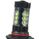 H10 LED Fog Driving Lights Xenon White Bulb Black Aluminum