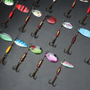 ZANLURE 30pcs Metal Fishing Lure Minnow Poper Pike Salmon Bait Bass Trout Fish with Hook