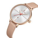 NAVIFORCE 5006 Rose Gold Case Elegant Design Women Wrist Watch Date Display Quartz Watch