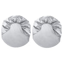 2Pcs Silver Spare Wheel Cover Tyre Tire Storage Bag for Car Van Caravan Truck