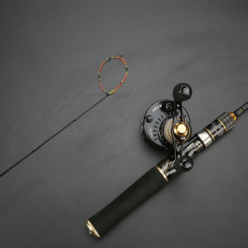 ZANLURE 0.9-1.3m Titanium Alloy Micro Lead Raft Fishing Rod Solid Soft Tips Telescopic Fishing Rod
