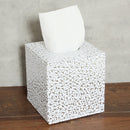 Square PU Leather Tissue Box Toilet Holder Cover Paper Case Home Decor Silver