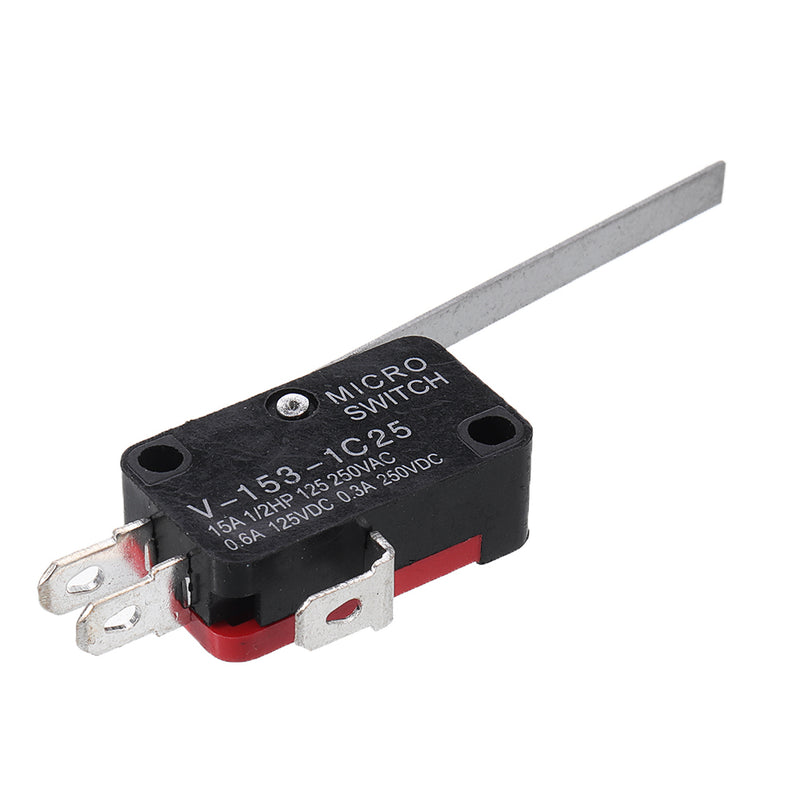 5PCS  V-153-1C25 Long Hinge Lever Miniature Basic Micro Switch SPDT 15A