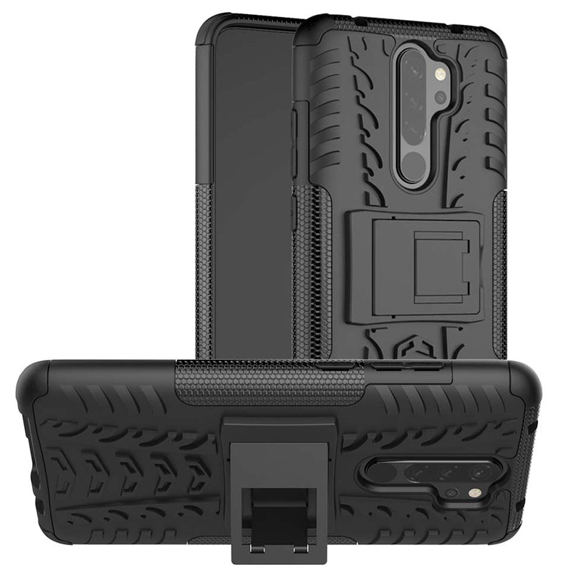 Bakeey 2 in 1 Armor Shockproof Non-slip with Bracket Stand Protective Case for Xiaomi Redmi Note 8 Pro
