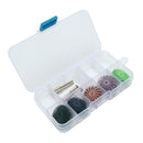 30pcs 25mm Radial Bristle Disc Brushes 80-1000 Grit with 5pcs Mandrel Rotary Adapter