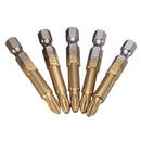 10pcs PH2 Cross Head Screwdriver Bits Set 1/4 Inch Hex Shank 50mm Phillips Screwdriver Bits