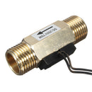 DN15 G1/2 Brass Water Flow Control Switch Magnetic Type Fluid Flowmeter Counter