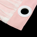 Mediterranean Blockout Double Layer Bridal Lace Sheer Eyelet Curtains Pink White