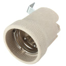 E27 Ceramic Lamp Holder Socket Fittings Screw Bulb Adapter Straight Elbow Shape