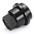 Black Chrome Plastic Wheel Lug Nut Cover Cap