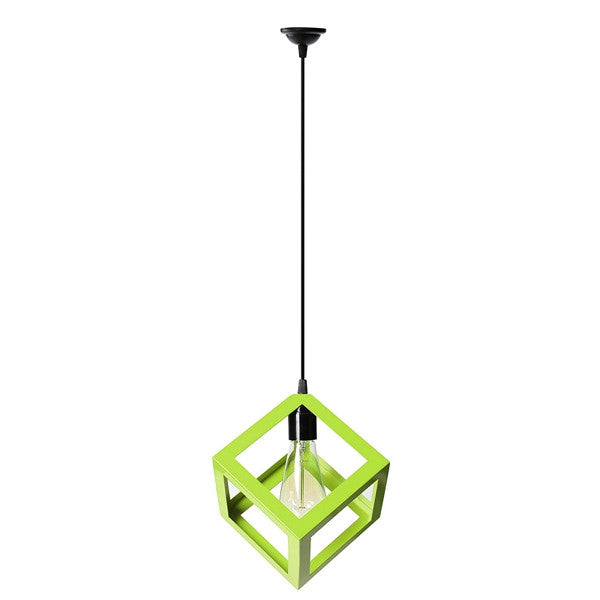 Modern E27 Metal Cube Ceiling Pendant Light Chandelier Fixtures Lamp Bar Hotel Restaurant