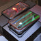 Luphie Protective Case For iPhone XR Gradient Magnetic Adsorption Aluminum Tempered Glass