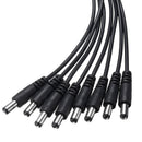 5.5x2.1mm DC 12V 6A Power Supply Adapter for CCTV Security Camera DVR + 8 Split Power Cable