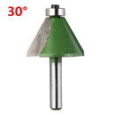 Drillpro 8mm Shank Chamfering Router Bit 11.25-45 Degree Milling Cutter for Woodworking