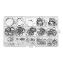 Suleve MXSW5 225Pcs Stainless Steel C Clip 3-25mm Snap Ring Washer External Retaining Circlip Kit