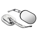 10mm Universal Chrome Motorcycle Mirrors Rear View Side Mirror For Harley/Suzuki/Honda