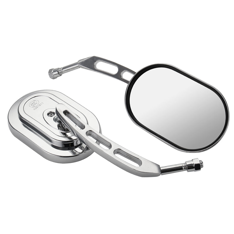 10mm Universal Chrome Motorcycle Mirrors Rear View Side Mirror For Harley/Suzuki/Honda