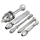 Raitool DT03 Aluminum Alloy Mini Spiral Hand Hold Punching Manual Drill Craft DIY Tool