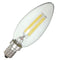 Dimmable E14 4W COB Edison Filament Bulb LED 400Lm Candle  Light Candle AC220V