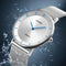 SKMEI 1264 Casual Style Ultra Thin Men Watch Stainless Steel Wristband Quartz Movement Watch