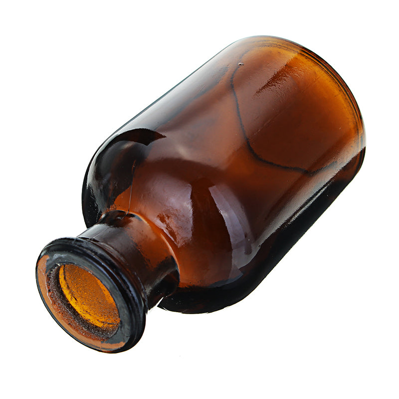 Amber Glass Dropper Dropping Reagent Storage Bottle Lab Glassware w/ Ground Glass Pipette 30/60/125mL