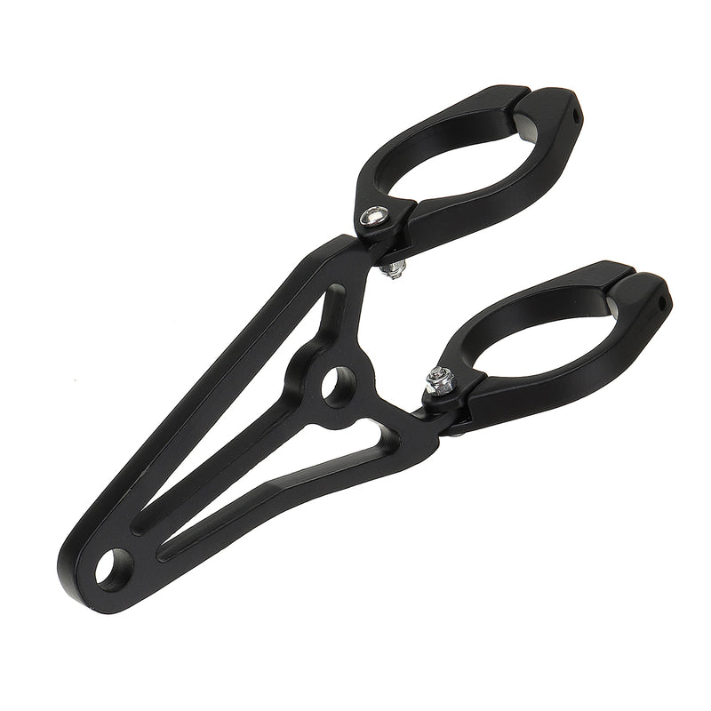 39mm-41mm Motorcycle Headlight Bracket Turn Signal Lights Holder Aluminum Black