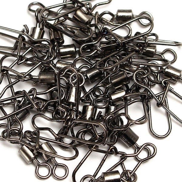 ZANLURE 25Pcs Snap Links Swivels Fishing Tackle Enhanced Pin For Coarse Carp Sea Fishing