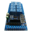 DC 12V 8 Channel Pro mini PLC Board Relay Shield Module Multifunction Delay Timer Switch Board Geekcreit for Arduino - products that work with official Arduino boards