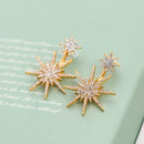 1Pc Fashion Ear Drop Earring Rhinestone Snowflake Dangle Earrings Accessories Jewelry for Women