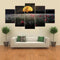 5  Cascade The Setting Sun Flowers  Canvas Wall Painting Picture Home Decoration Without Frame Inclu