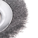 Drillpro 150mm Steel Wire Trimmer Head Derusting Weeding Wheel Grass Brush Cutter Dust Removal Weeding Tray Plate for Lawnmower