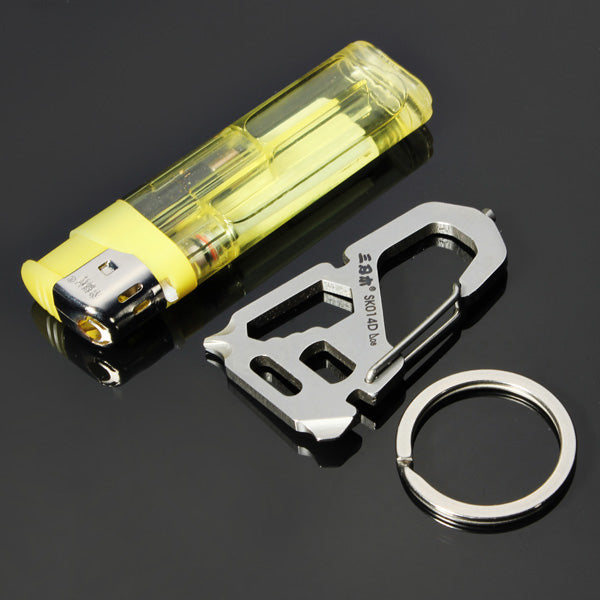 Sanrenmu SK014D Multi Tools Kit Nail Puller Wrench Opener Keychain